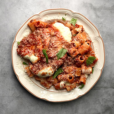 Chicken Parm with Baked Rigatoni