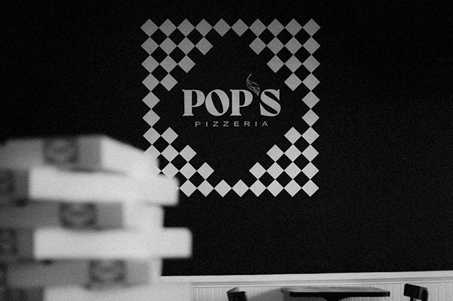 Pop's Pizzeria - Logo Illustration